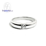 แหวนเพชร แหวนแพลทินัม แหวนหมั้นเพชร แหวนแต่งงาน -R1178DPT